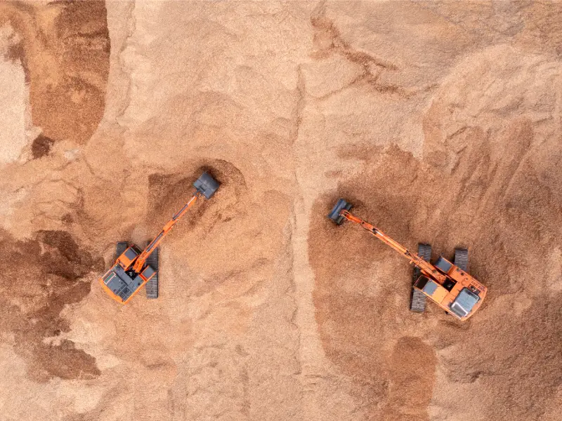 Freedom Land Management mass grading aerial multi excavator site prep nashville tn freedom land management